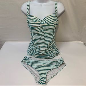 Niptuck Swim Tankini 2 piece bathing suit striped